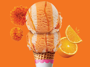 NEW Marigold Dreamsicle Flavor | Baskin-Robbins